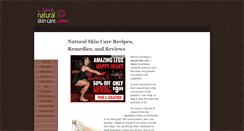Desktop Screenshot of ilovenaturalskincare.com